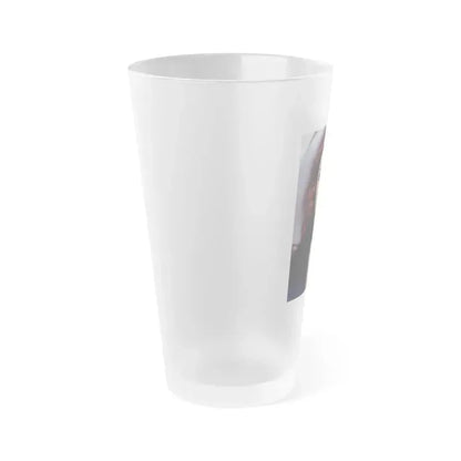 Caroline Munro #351 (Vintage Female Icon) Frosted Pint Glass 16oz - Go Mug Yourself