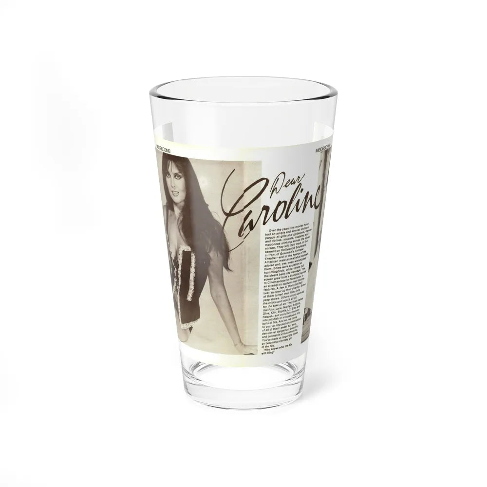 Caroline Munro #356 (Vintage Female Icon) Pint Glass 16oz-16oz-Go Mug Yourself