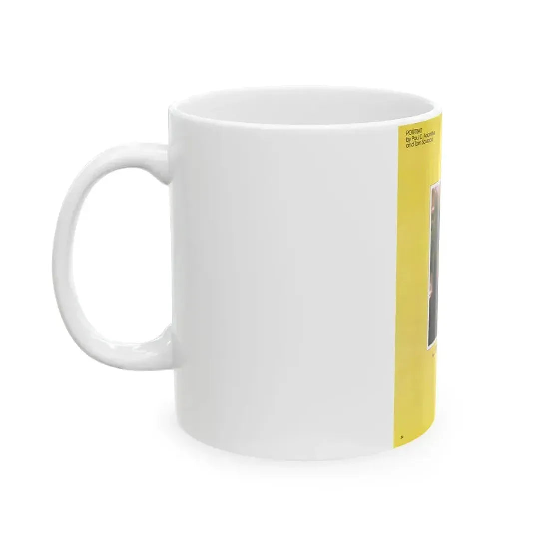 Caroline Munro #358 - Questar Mag. Vol. 2 #3, June '80 (Vintage Female Icon) White Coffee Mug - Go Mug Yourself