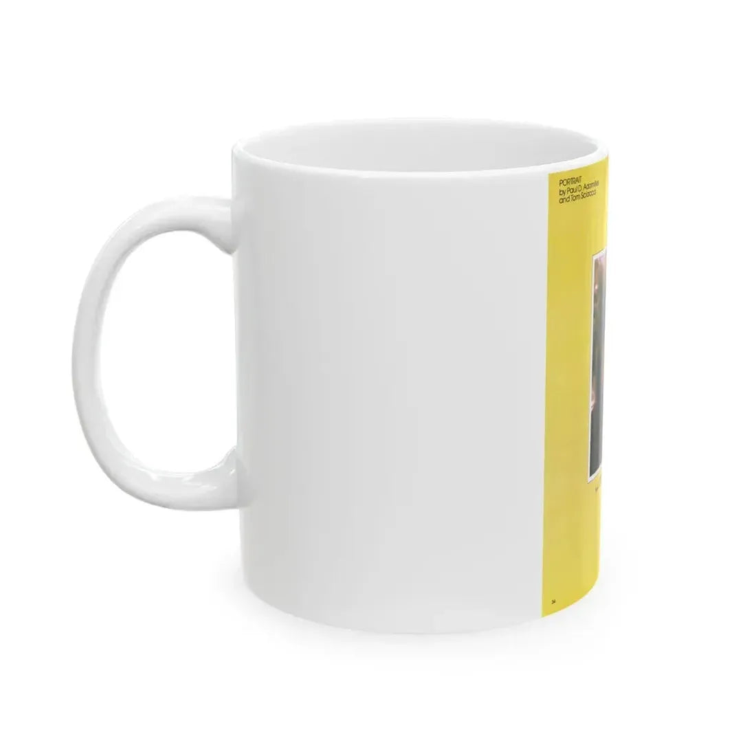 Caroline Munro #358 - Questar Mag. Vol. 2 #3, June '80 (Vintage Female Icon) White Coffee Mug - Go Mug Yourself