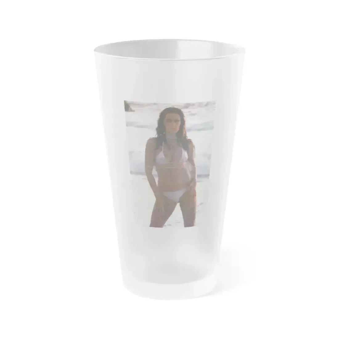 Caroline Munro #360 - Questar Mag. Vol. 2 #3, June '80 (Vintage Female Icon) Frosted Pint Glass 16oz 16oz Frosted - Go Mug Yourself