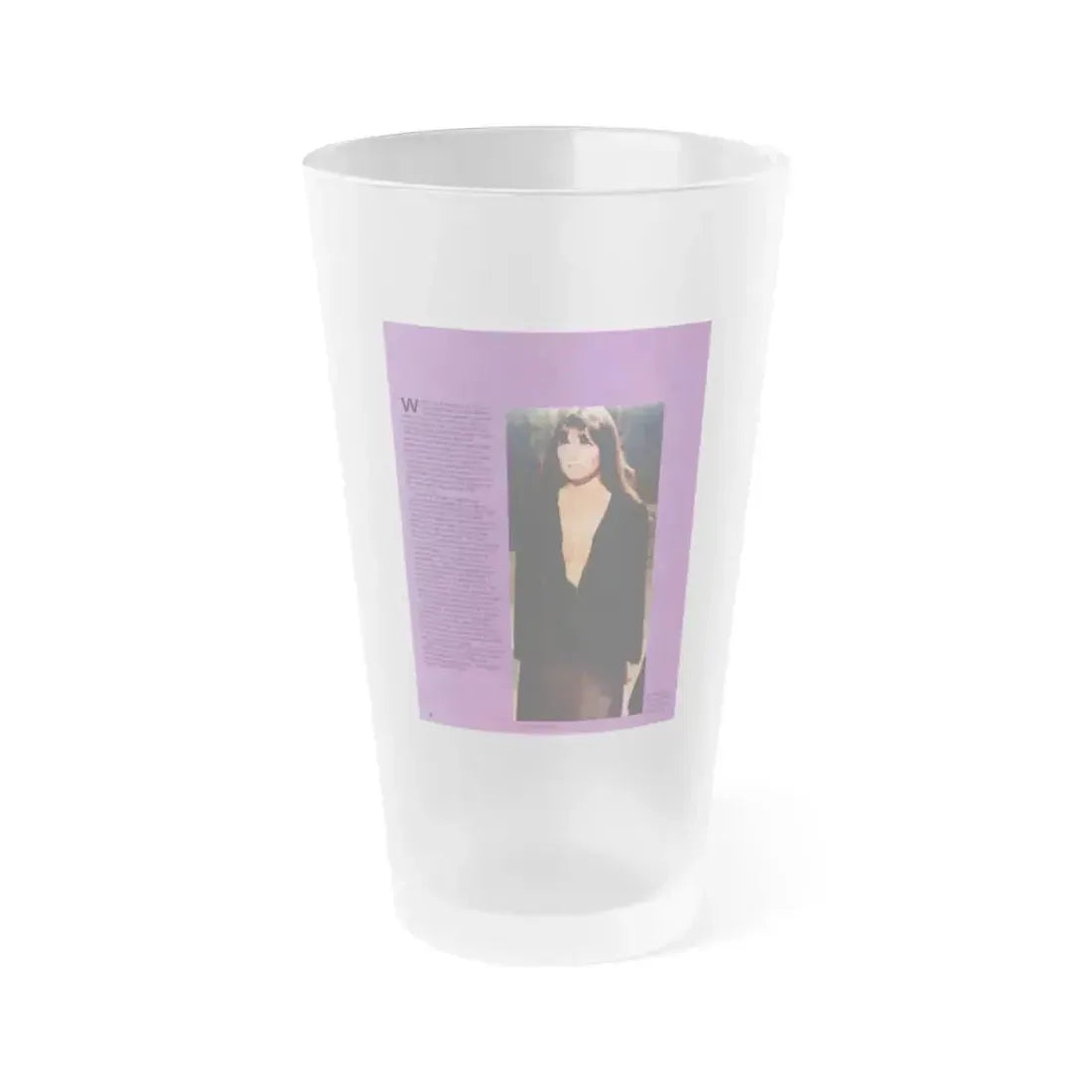 Caroline Munro #361 - Questar Mag. Vol. 2 #3, June '80 (Vintage Female Icon) Frosted Pint Glass 16oz 16oz Frosted - Go Mug Yourself