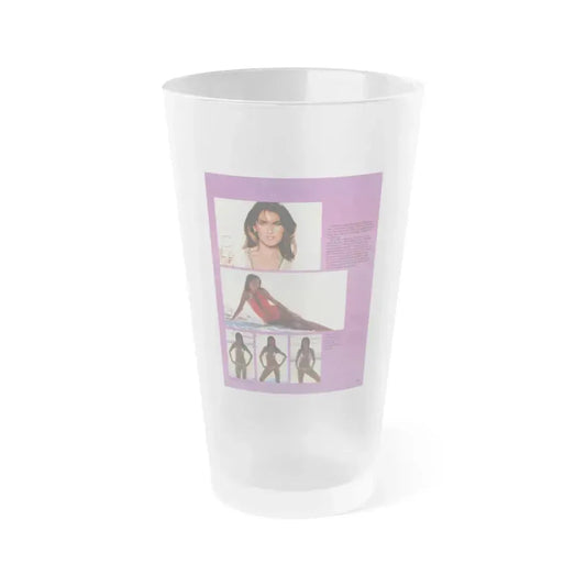 Caroline Munro #362 - Questar Mag. Vol. 2 #3, June '80 (Vintage Female Icon) Frosted Pint Glass 16oz 16oz Frosted - Go Mug Yourself