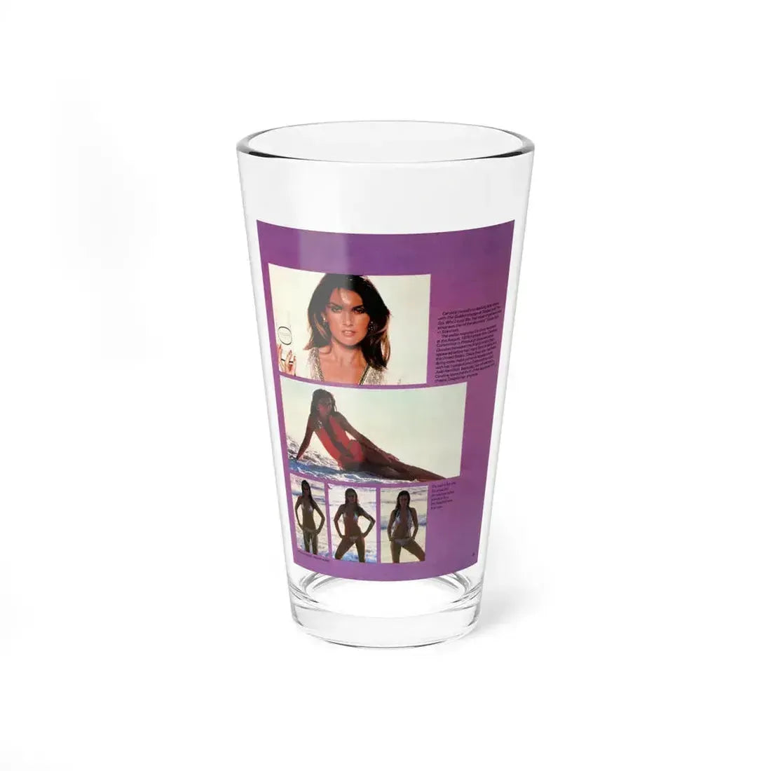 Caroline Munro #362 - Questar Mag. Vol. 2 #3, June '80 (Vintage Female Icon) Pint Glass 16oz 16oz - Go Mug Yourself