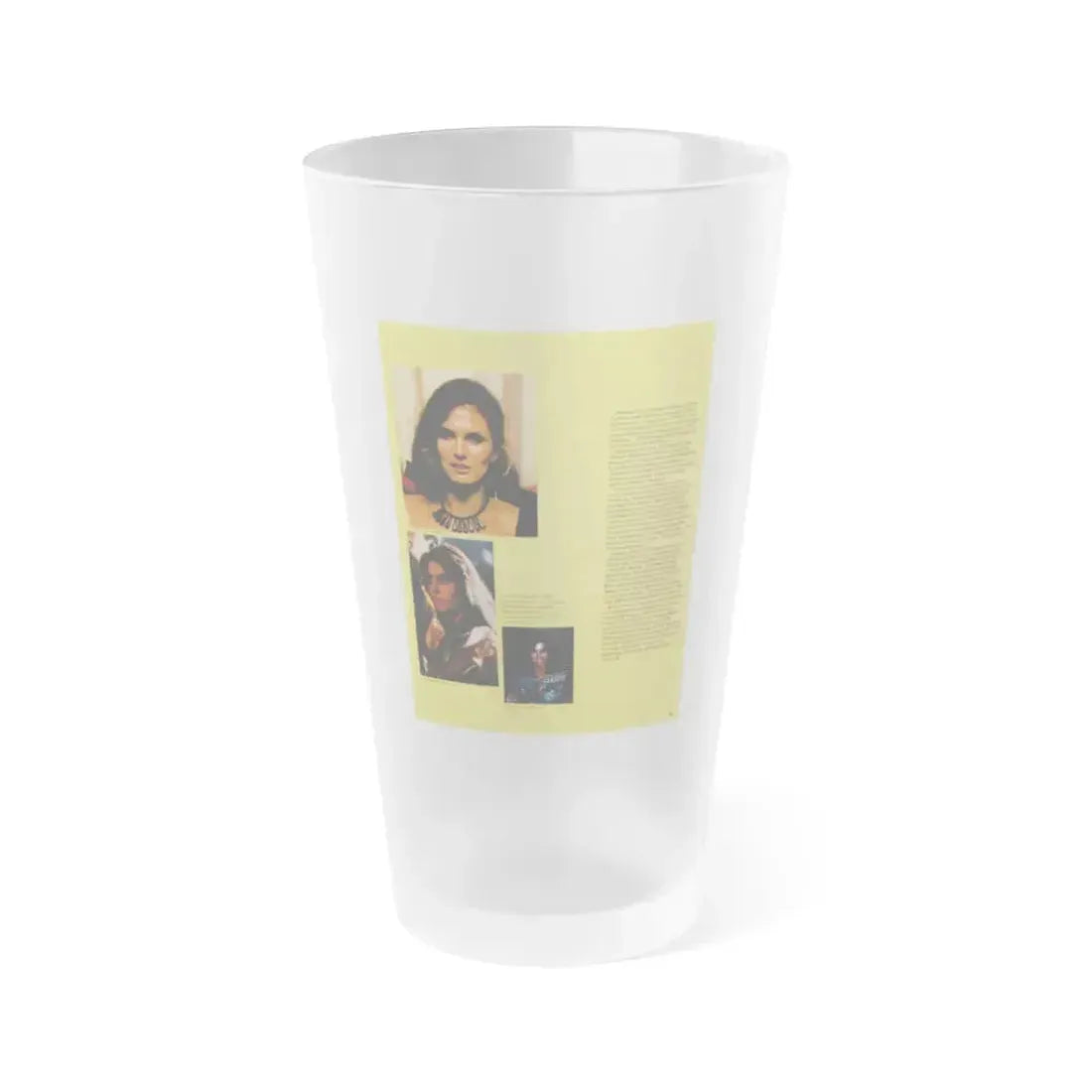 Caroline Munro #364 - Questar Mag. Vol. 2 #3, June '80 (Vintage Female Icon) Frosted Pint Glass 16oz 16oz Frosted - Go Mug Yourself