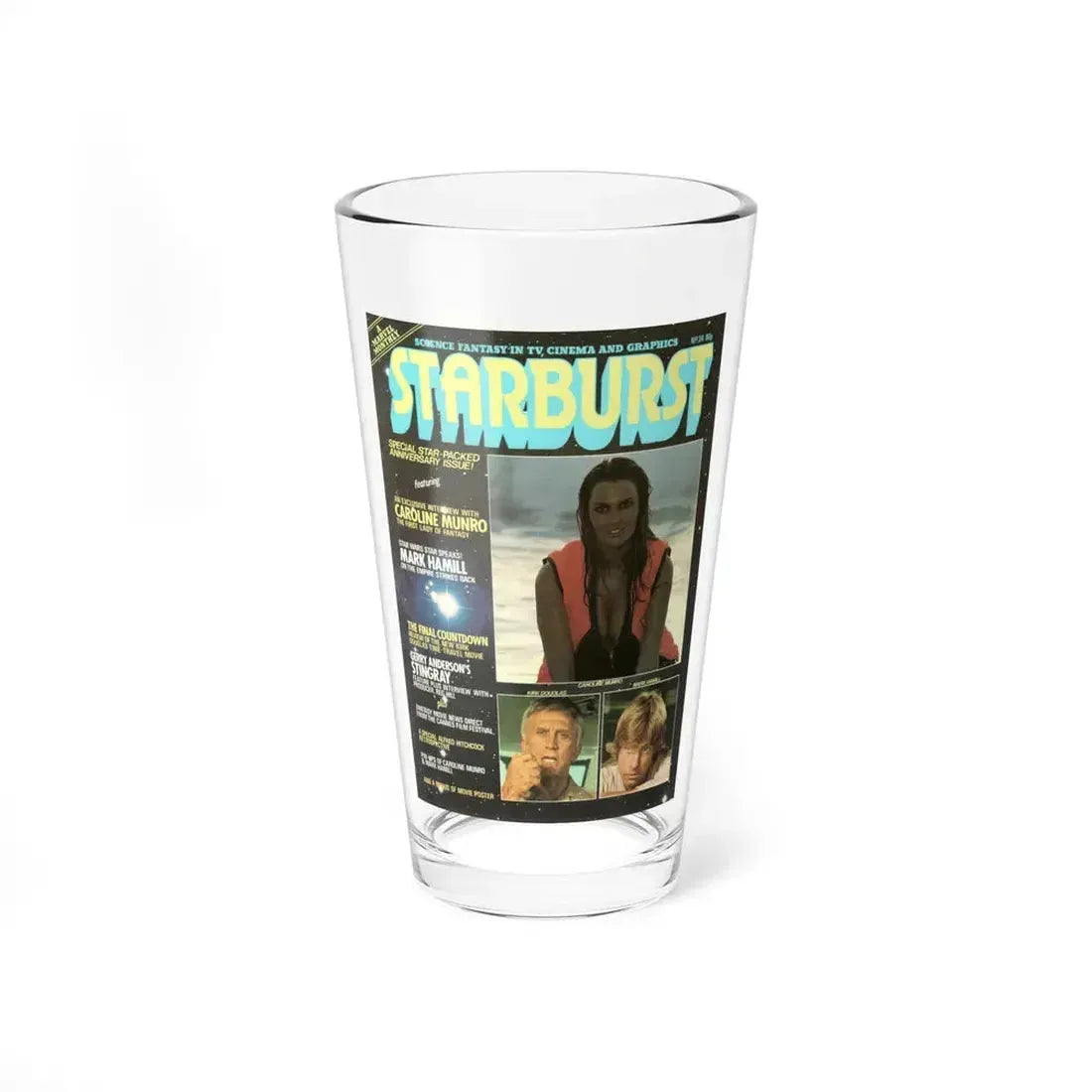 Caroline Munro #365 - Starbust Mag. #24 August '80 (Vintage Female Icon) Pint Glass 16oz 16oz - Go Mug Yourself