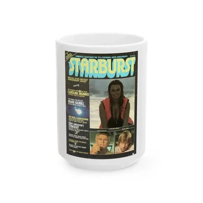 Caroline Munro #365 - Starbust Mag. #24 August '80 (Vintage Female Icon) White Coffee Mug 15oz - Go Mug Yourself