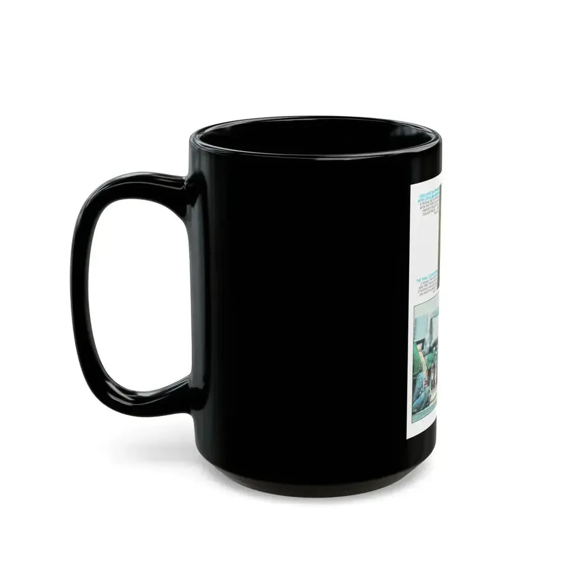 Caroline Munro #366 - Starbust Mag. #24 August '80 (Vintage Female Icon) Black Coffee Mug - Go Mug Yourself