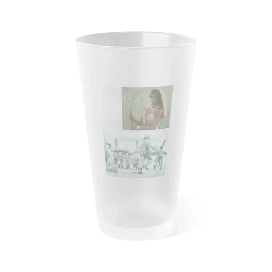 Caroline Munro #366 - Starbust Mag. #24 August '80 (Vintage Female Icon) Frosted Pint Glass 16oz 16oz Frosted - Go Mug Yourself