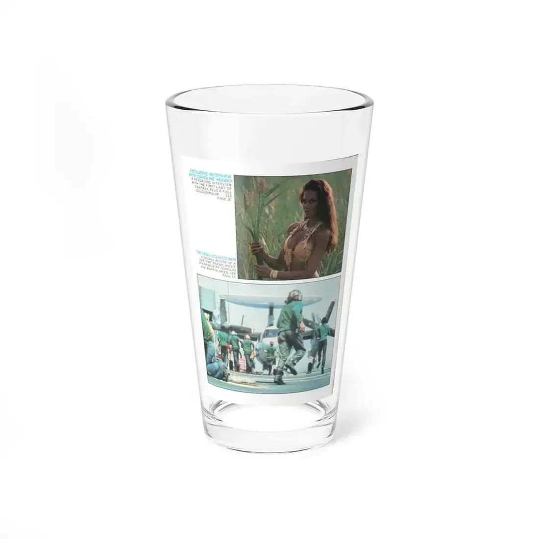 Caroline Munro #366 - Starbust Mag. #24 August '80 (Vintage Female Icon) Pint Glass 16oz 16oz - Go Mug Yourself
