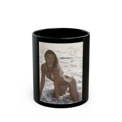 Caroline Munro #367 - Starbust Mag. #24 August '80 (Vintage Female Icon) Black Coffee Mug 11oz - Go Mug Yourself