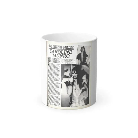 Caroline Munro #368 - Starbust Mag. #24 August '80 (Vintage Female Icon) Color Changing Mug 11oz 11oz - Go Mug Yourself