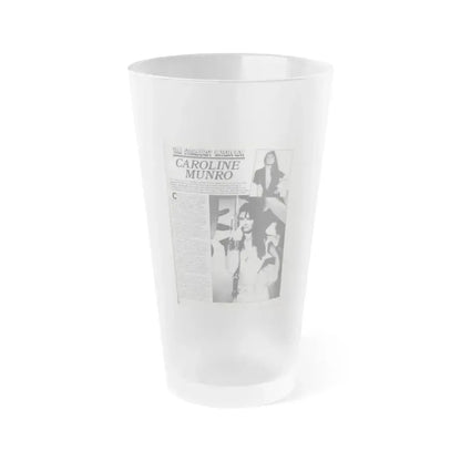 Caroline Munro #368 - Starbust Mag. #24 August '80 (Vintage Female Icon) Frosted Pint Glass 16oz 16oz Frosted - Go Mug Yourself