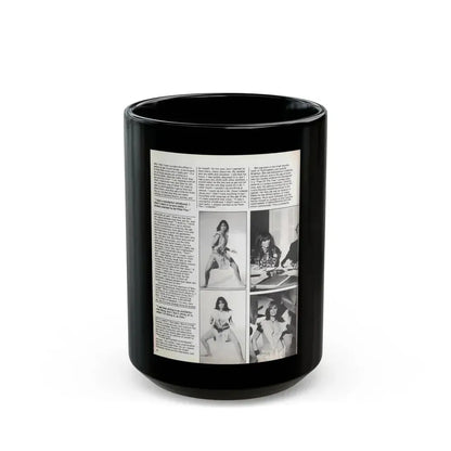 Caroline Munro #369 - Starbust Mag. #24 August '80 (Vintage Female Icon) Black Coffee Mug 15oz - Go Mug Yourself