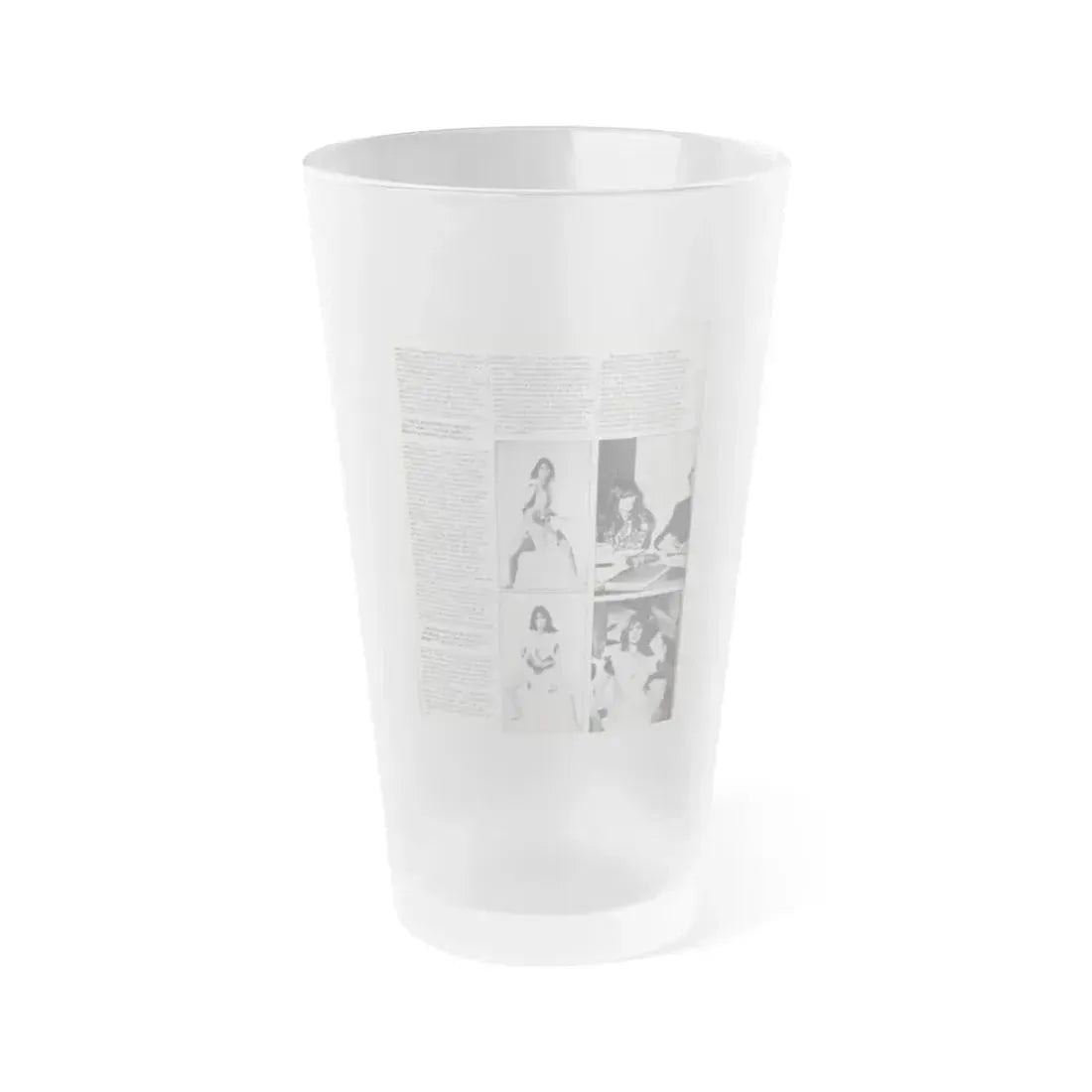 Caroline Munro #369 - Starbust Mag. #24 August '80 (Vintage Female Icon) Frosted Pint Glass 16oz 16oz Frosted - Go Mug Yourself