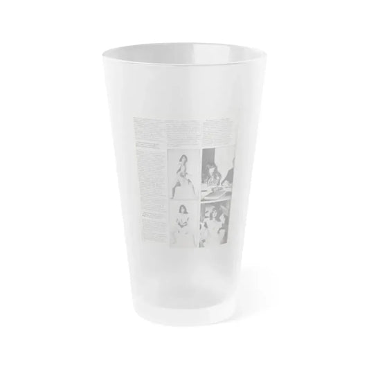 Caroline Munro #369 - Starbust Mag. #24 August '80 (Vintage Female Icon) Frosted Pint Glass 16oz 16oz Frosted - Go Mug Yourself