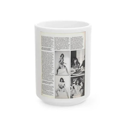 Caroline Munro #369 - Starbust Mag. #24 August '80 (Vintage Female Icon) White Coffee Mug 15oz - Go Mug Yourself