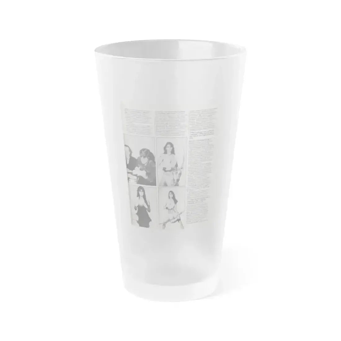 Caroline Munro #370 - Starbust Mag. #24 August '80 (Vintage Female Icon) Frosted Pint Glass 16oz 16oz Frosted - Go Mug Yourself