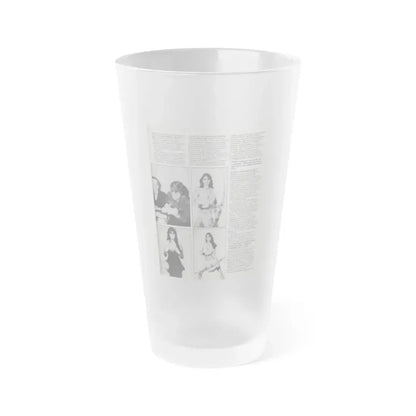 Caroline Munro #370 - Starbust Mag. #24 August '80 (Vintage Female Icon) Frosted Pint Glass 16oz - Go Mug Yourself