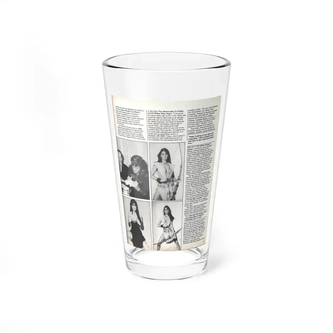 Caroline Munro #370 - Starbust Mag. #24 August '80 (Vintage Female Icon) Pint Glass 16oz 16oz - Go Mug Yourself