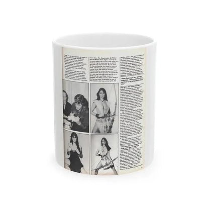 Caroline Munro #370 - Starbust Mag. #24 August '80 (Vintage Female Icon) White Coffee Mug 11oz - Go Mug Yourself
