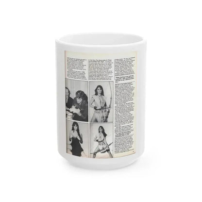 Caroline Munro #370 - Starbust Mag. #24 August '80 (Vintage Female Icon) White Coffee Mug 15oz - Go Mug Yourself