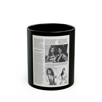 Caroline Munro #371 - Starbust Mag. #24 August '80 (Vintage Female Icon) Black Coffee Mug 11oz - Go Mug Yourself