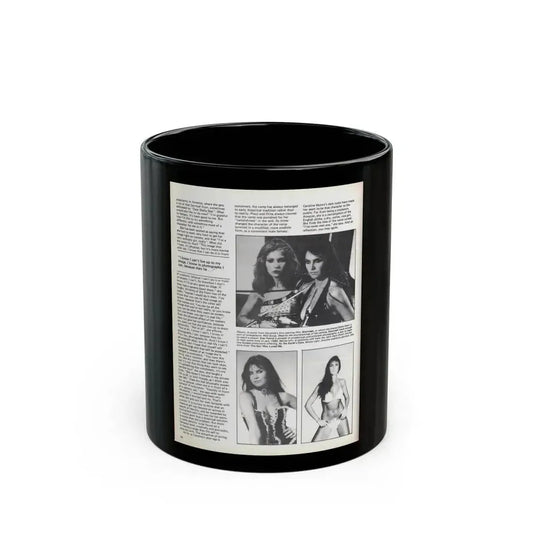 Caroline Munro #371 - Starbust Mag. #24 August '80 (Vintage Female Icon) Black Coffee Mug 11oz - Go Mug Yourself