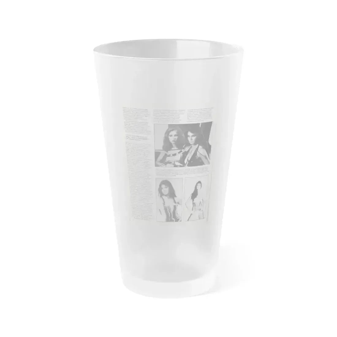 Caroline Munro #371 - Starbust Mag. #24 August '80 (Vintage Female Icon) Frosted Pint Glass 16oz 16oz Frosted - Go Mug Yourself