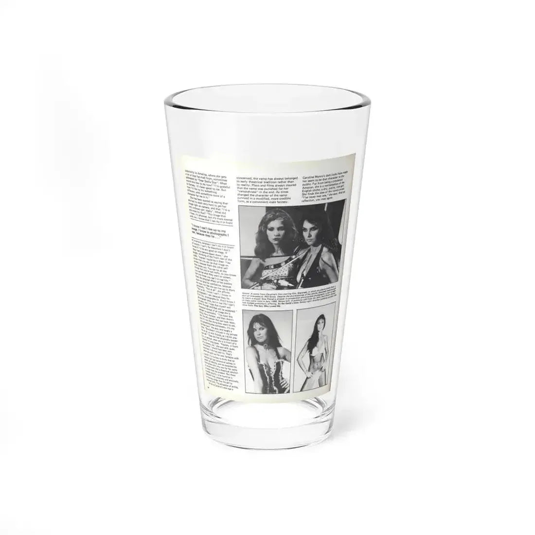 Caroline Munro #371 - Starbust Mag. #24 August '80 (Vintage Female Icon) Pint Glass 16oz 16oz - Go Mug Yourself