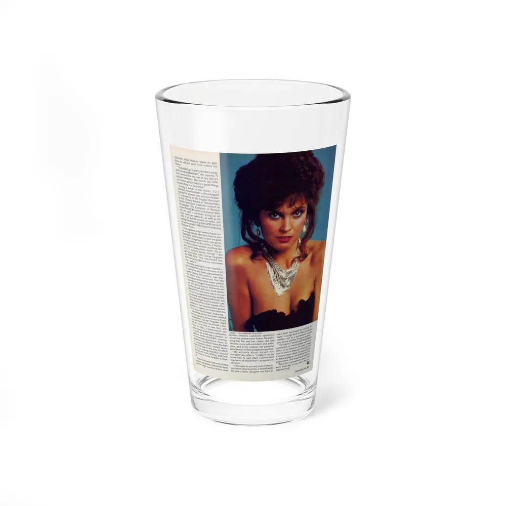 Caroline Munro #372 (Vintage Female Icon) Pint Glass 16oz-16oz-Go Mug Yourself