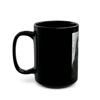 Caroline Munro #374 (Vintage Female Icon) Black Coffee Mug - Go Mug Yourself