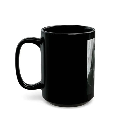 Caroline Munro #374 (Vintage Female Icon) Black Coffee Mug - Go Mug Yourself