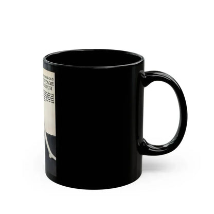 Caroline Munro #38 (Vintage Female Icon) Black Coffee Mug - Go Mug Yourself