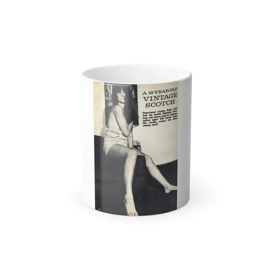 Caroline Munro #38 (Vintage Female Icon) Color Changing Mug 11oz 11oz - Go Mug Yourself
