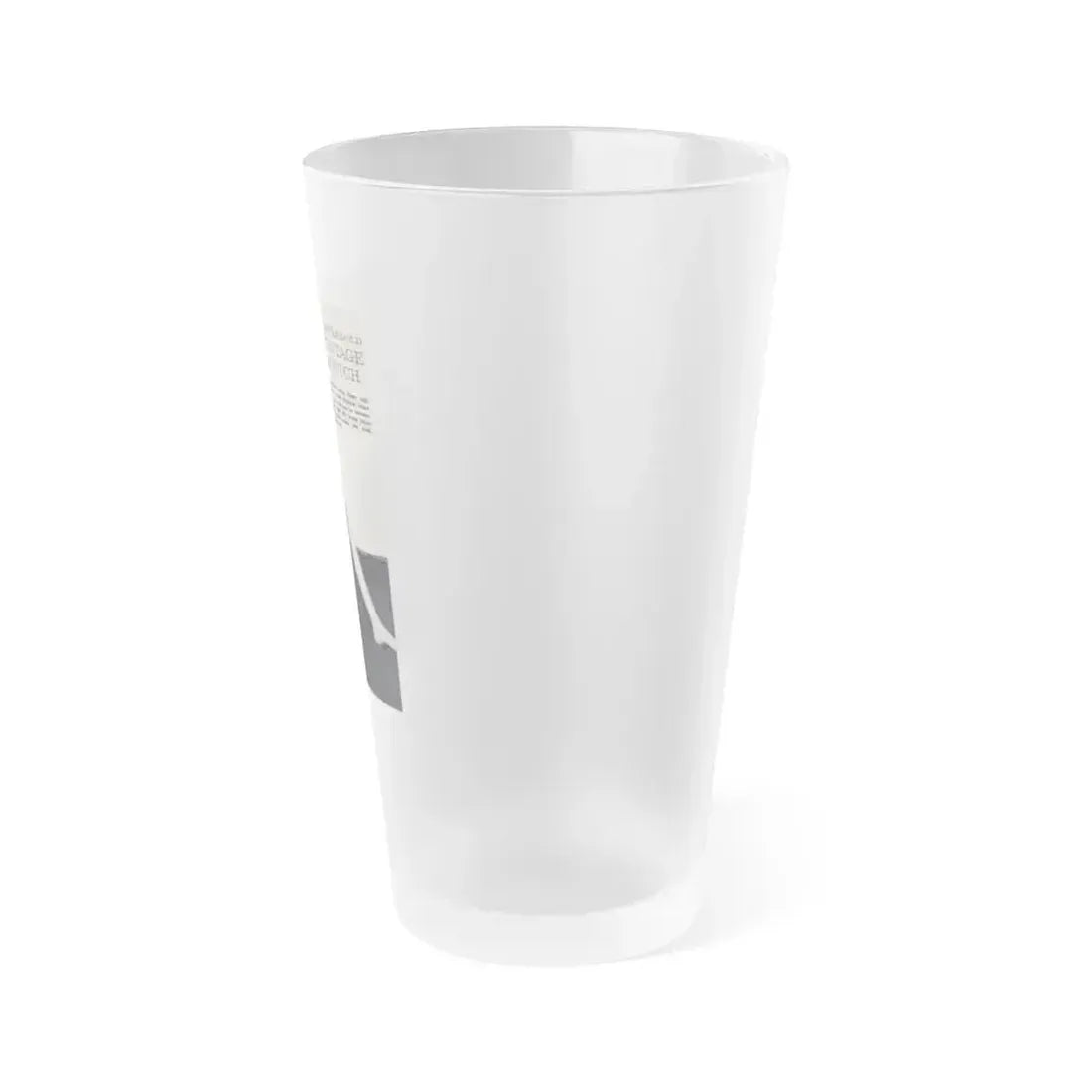 Caroline Munro #38 (Vintage Female Icon) Frosted Pint Glass 16oz - Go Mug Yourself