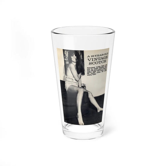 Caroline Munro #38 (Vintage Female Icon) Pint Glass 16oz-16oz-Go Mug Yourself