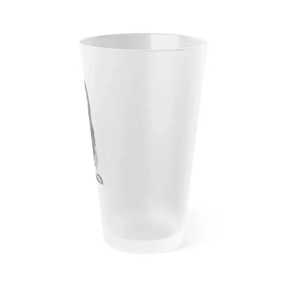 Caroline Munro #382 (Vintage Female Icon) Frosted Pint Glass 16oz - Go Mug Yourself