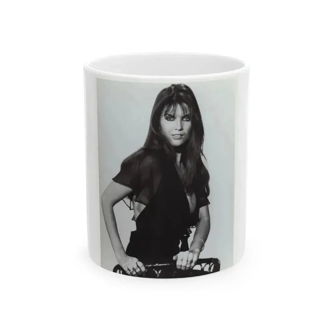 Caroline Munro #382 (Vintage Female Icon) White Coffee Mug 11oz - Go Mug Yourself