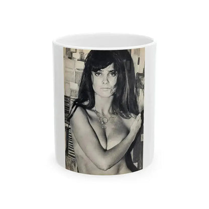 Caroline Munro #39 (Vintage Female Icon) White Coffee Mug 11oz - Go Mug Yourself