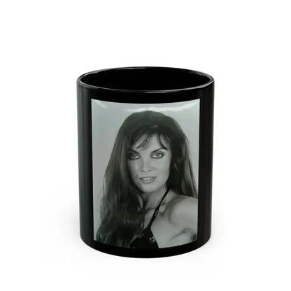 Caroline Munro #398 (Vintage Female Icon) Black Coffee Mug 11oz - Go Mug Yourself