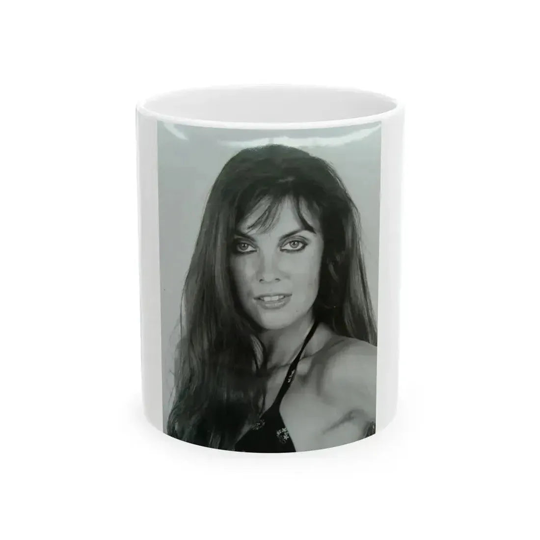 Caroline Munro #398 (Vintage Female Icon) White Coffee Mug 11oz - Go Mug Yourself