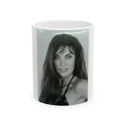 Caroline Munro #398 (Vintage Female Icon) White Coffee Mug 11oz - Go Mug Yourself