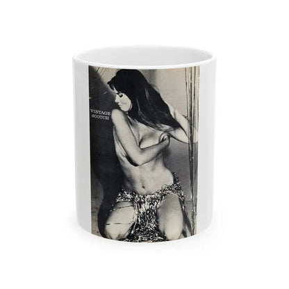 Caroline Munro #40 (Vintage Female Icon) White Coffee Mug 11oz - Go Mug Yourself