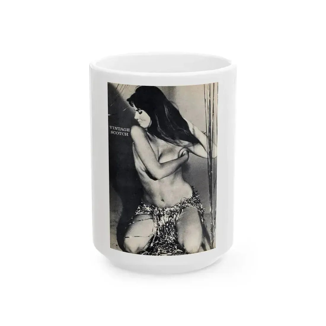 Caroline Munro #40 (Vintage Female Icon) White Coffee Mug 15oz - Go Mug Yourself