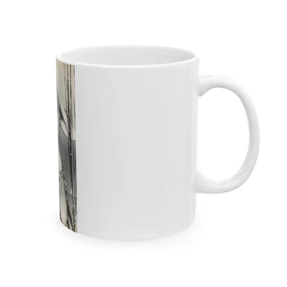 Caroline Munro #40 (Vintage Female Icon) White Coffee Mug - Go Mug Yourself