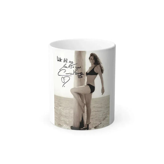Caroline Munro #403 1 (Vintage Female Icon) Color Changing Mug 11oz 11oz - Go Mug Yourself