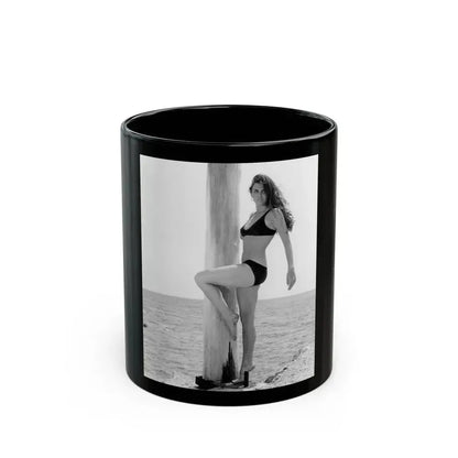 Caroline Munro #403 (Vintage Female Icon) Black Coffee Mug 11oz - Go Mug Yourself