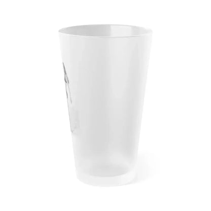 Caroline Munro #403 (Vintage Female Icon) Frosted Pint Glass 16oz - Go Mug Yourself