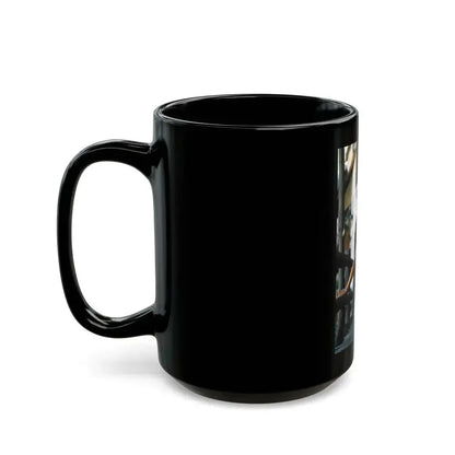 Caroline Munro #61 (Vintage Female Icon) Black Coffee Mug - Go Mug Yourself